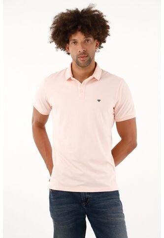Polo Licrada Rosada Para Hombre Tennis