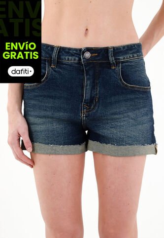 Tennis Short Azul Para Mujer Tennis