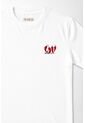 Tennis Camiseta Gráfica Fit Clásico Con Chiles De Algodón Blanco Para Mujer de Tennis