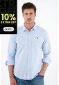 Tennis Camisa Azul Manga Larga Para Hombre de Tennis