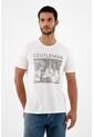 Tennis Camiseta Crudo Estampada Para Hombre de Tennis