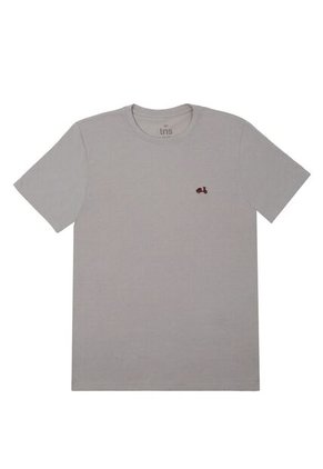 Tennis Camiseta Gris Con Bordado En Punto Corazón Para Hombre
