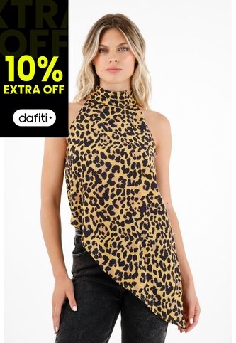 Tennis Camisa Con Diseño De Animal Print Para Mujer Tennis
