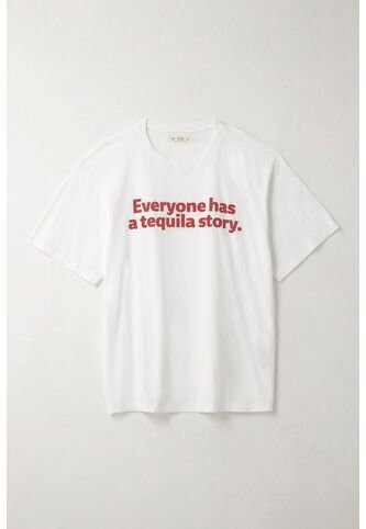 Tennis Camiseta Oversize Con Estampado Blanca Para Mujer Tennis