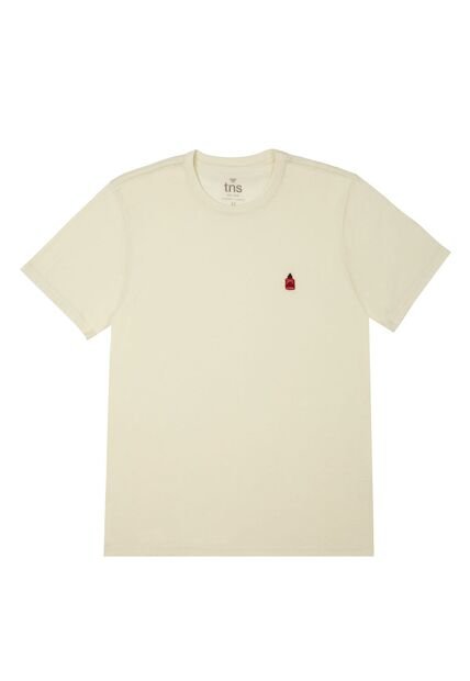 Tennis Camiseta Crudo Con Bordado Localizado Para Hombre