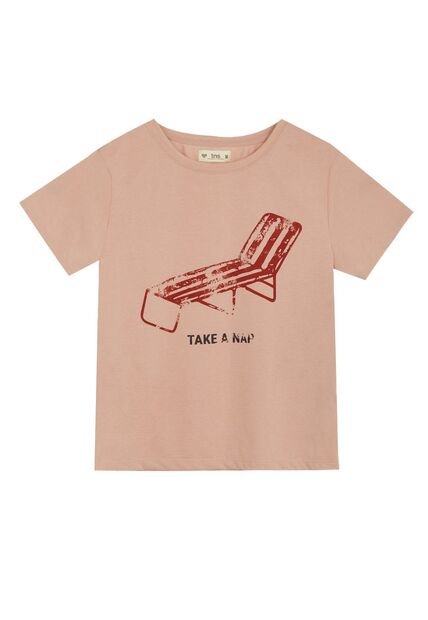 Camiseta Rosada Con Estampado Para Mujer