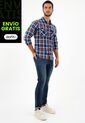 Camisa Tipo Leñadora Azul Para Hombre de Tennis
