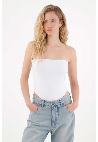 Tennis Body Strapless Blanco Para Mujer Tennis