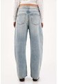 Tennis Jean Baggy Con Pierna Extra Amplia En Algodón Azul Claro Para Mujer de Tennis