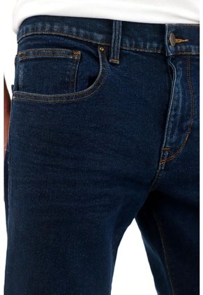 Tennis Jean Recto De Tiro Medio Azul Oscuro Para Hombre