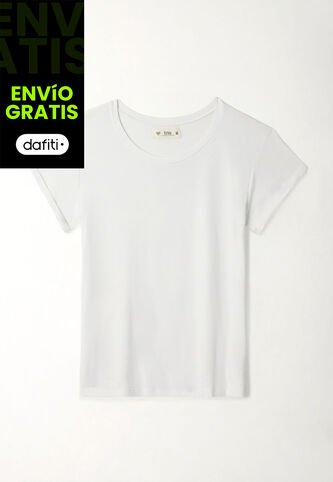 Tennis Camiseta Manga Corta Blanca Para Mujer Tennis