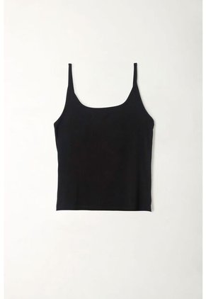 Tennis Camiseta Tipo Esqueleto En Tejido Liviano Negra Para Mujer
