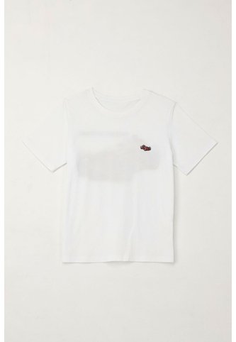 Camiseta Básica Con Estampado Blanca Para Niño Tennis