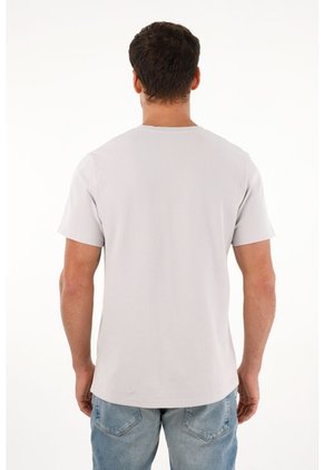 Tennis Camiseta Gris Manga Corta Para Hombre