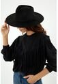 Sombrero De Mujer, Estilo Texano Color Negro de Tennis