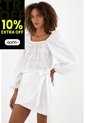 Tennis Camisa Crudo Con Escote Recto Para Mujer de Tennis