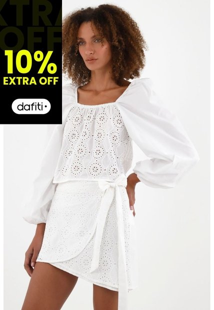Tennis Camisa Crudo Con Escote Recto Para Mujer