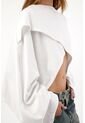 Tennis Buzo Oversize Con Diseño Asimétrico Blanco Para Mujer de Tennis