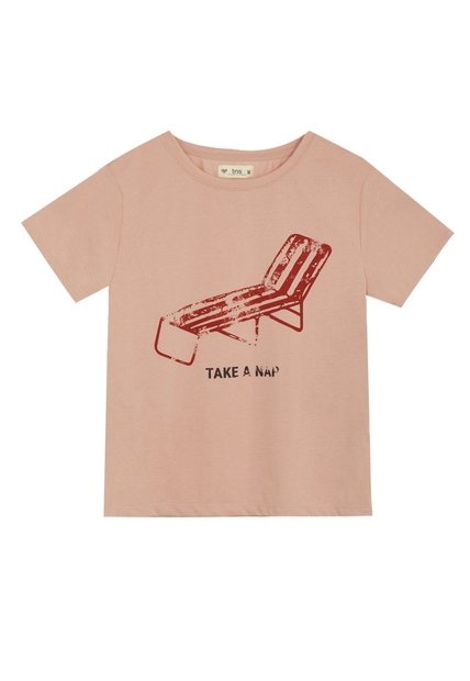 Camiseta Rosada Con Estampado Para Mujer
