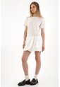 Tennis Vestido Corto Con Falda Abombachada Crudo Para Mujer de Tennis
