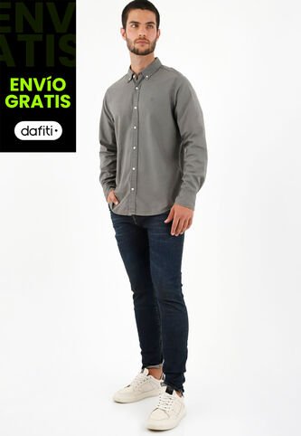 Tennis Camisa Manga Larga Gris Para Hombre Tennis