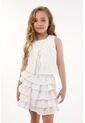 Chaleco En Ojalillo Blanco Para Niña de Tennis