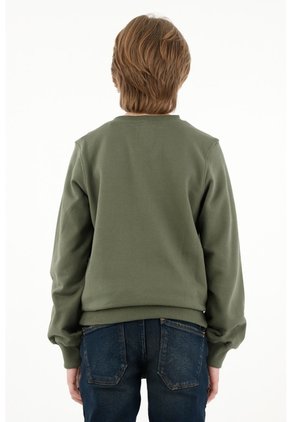 Buzo Verde Cuello Neru Para Niño