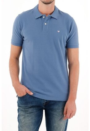 Tennis Polo Azul Con Raqueta Multicolor Para Hombre