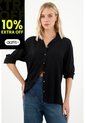 Tennis Camisa Manga Larga Negra Para Mujer de Tennis