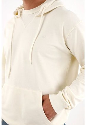 Tennis Buzo Tipo Hoodie Con Capucha Crudo Para Hombre