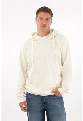 Tennis Buzo Tipo Hoodie Con Capucha Crudo Para Hombre