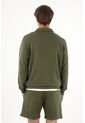 Tennis Buzo Tipo Polo Con Bolsillo Canguro Verde Para Hombre de Tennis