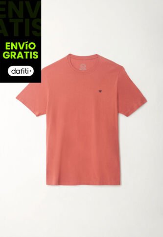 Tennis Camiseta Regular Con Mini ícono De Raquetas En Algodón Coral Para Hombre Tennis