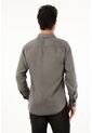 Tennis Camisa Clásica Gris Con Bolsillos Delanteros Para Hombre de Tennis