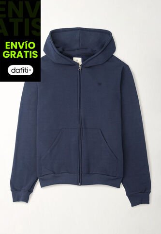 Tennis Buzo Regular Con Capucha Sin Cordones En Algodón Azul Marino Para Hombre Tennis