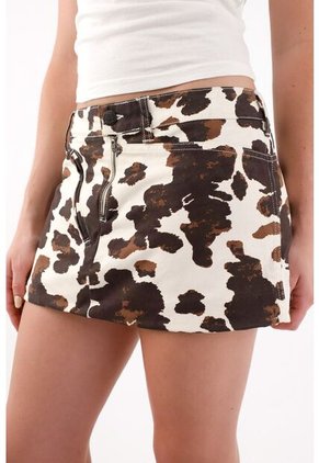 Tennis Falda Corta Con Estampado Animal Print Para Mujer