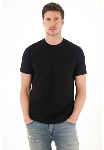 Tennis Camiseta En Tela Piqué Negra Para Hombre Tennis