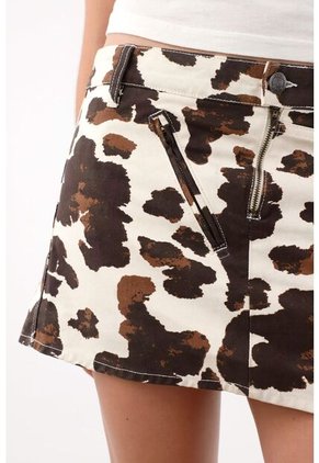 Tennis Falda Corta Con Estampado Animal Print Para Mujer