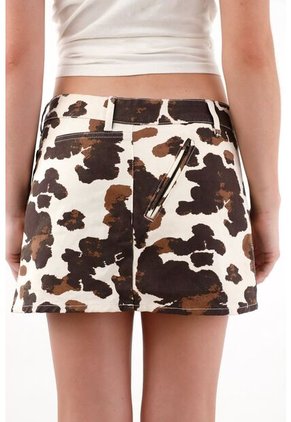 Tennis Falda Corta Con Estampado Animal Print Para Mujer