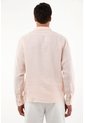 Camisa Rosada En Lino Para Hombre de Tennis