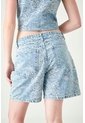Tennis Bermuda Larga Estampada En Denim Para Mujer de Tennis