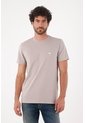 Tennis Camiseta Para Hombre En Algodón Gris Claro Corte Regular Con Raquetas de Tennis