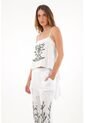 Tennis Camisa Amplia Que Anuda En Espalda Blanca Para Mujer de Tennis