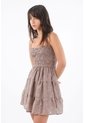 Tennis Vestido Corto Para Mujer Con Cuerpo Fruncido de Tennis
