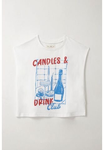 Tennis Camiseta Oversize Manga Sisa Blanca Para Mujer Tennis