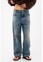 Tennis Jeans Recto En Denim Con Efecto Vintage Difuminado Para Mujer de Tennis