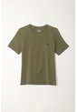 Camiseta Verde Cuello Redondo Para Niño de Tennis