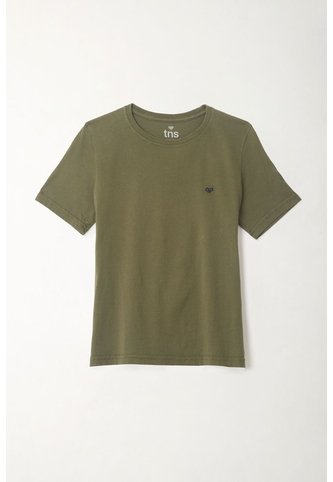 Camiseta Verde Cuello Redondo Para Niño Tennis