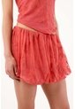 Tennis Falda Corta Holgada Con Bajo Globo En Poliamida Coral Para Mujer de Tennis