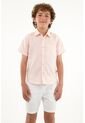 Camisa Rosada De Botones Para Niño de Tennis